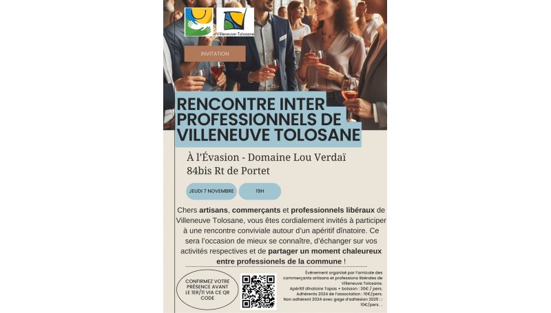Rencontre des Commerçants, Artisans et Professions Libérales de Villeneuve-Tolosane